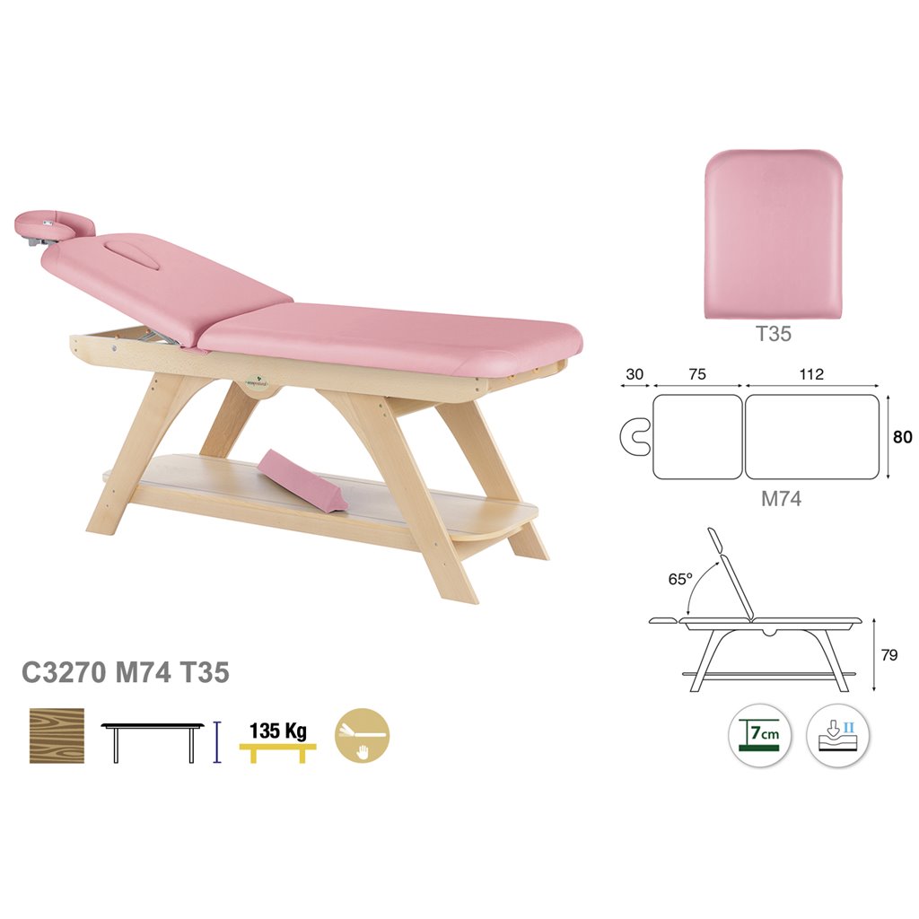 Massageliege C3270 - Technische Details Ecopostural