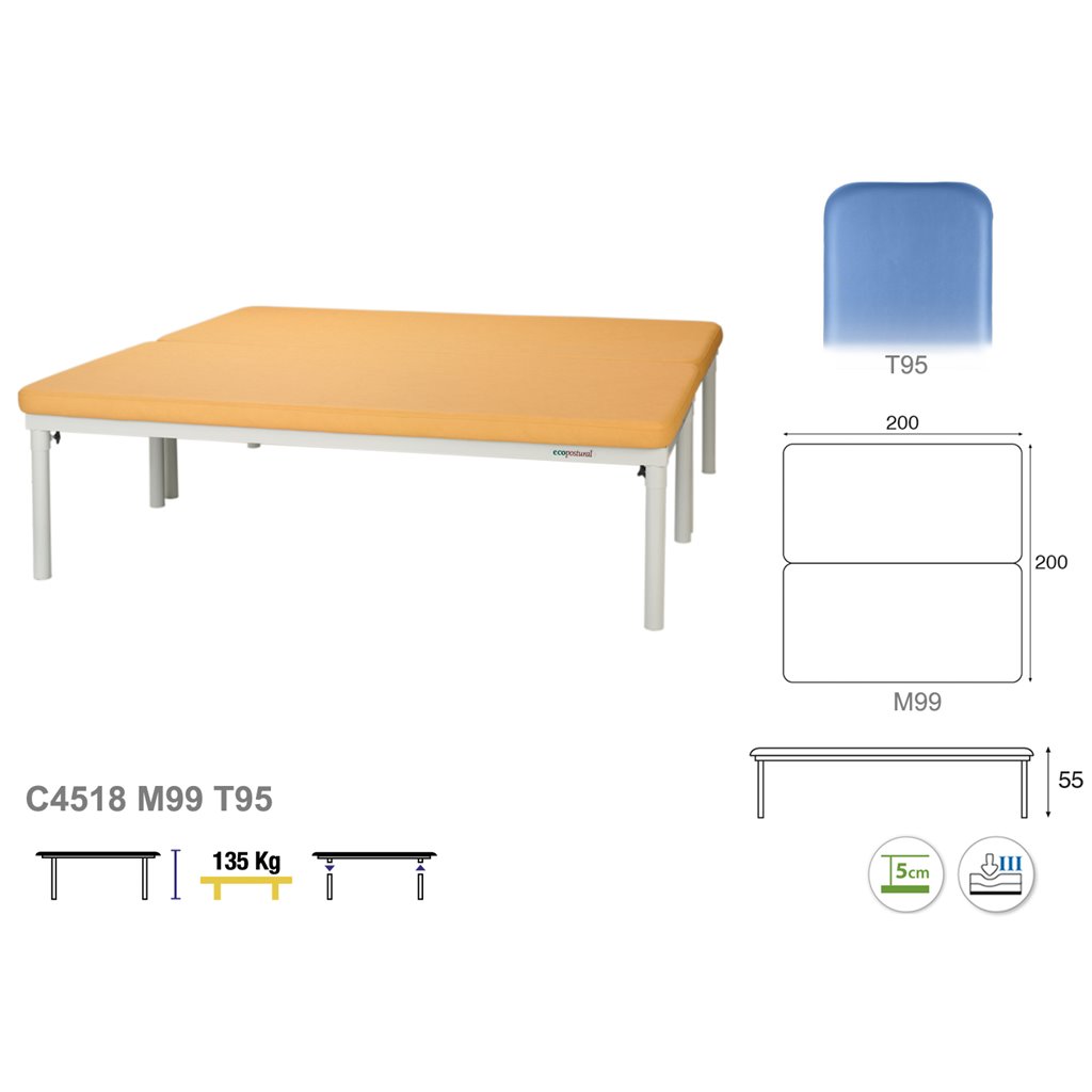 Therapieliege C4518 - Technische Details Ecopostural