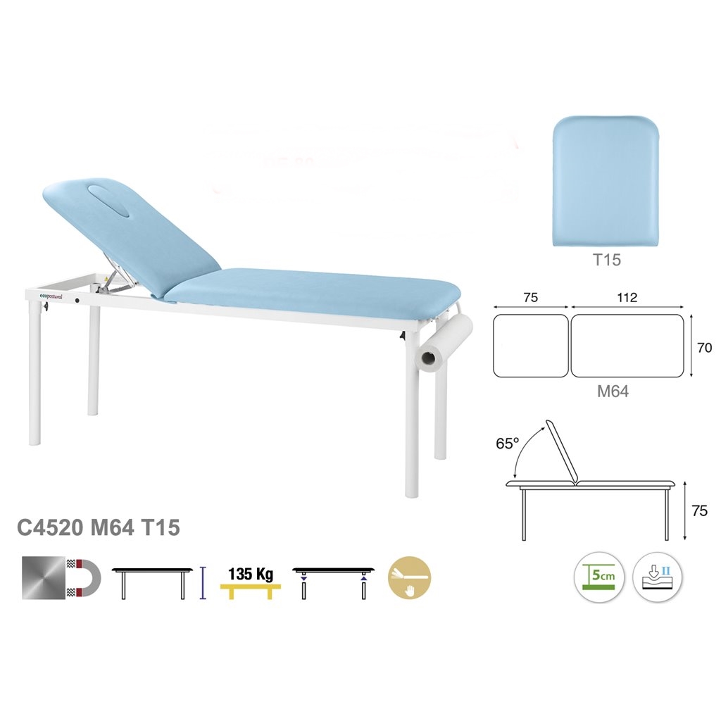 Untersuchungsliege C4520 - Technische Details Ecopostural