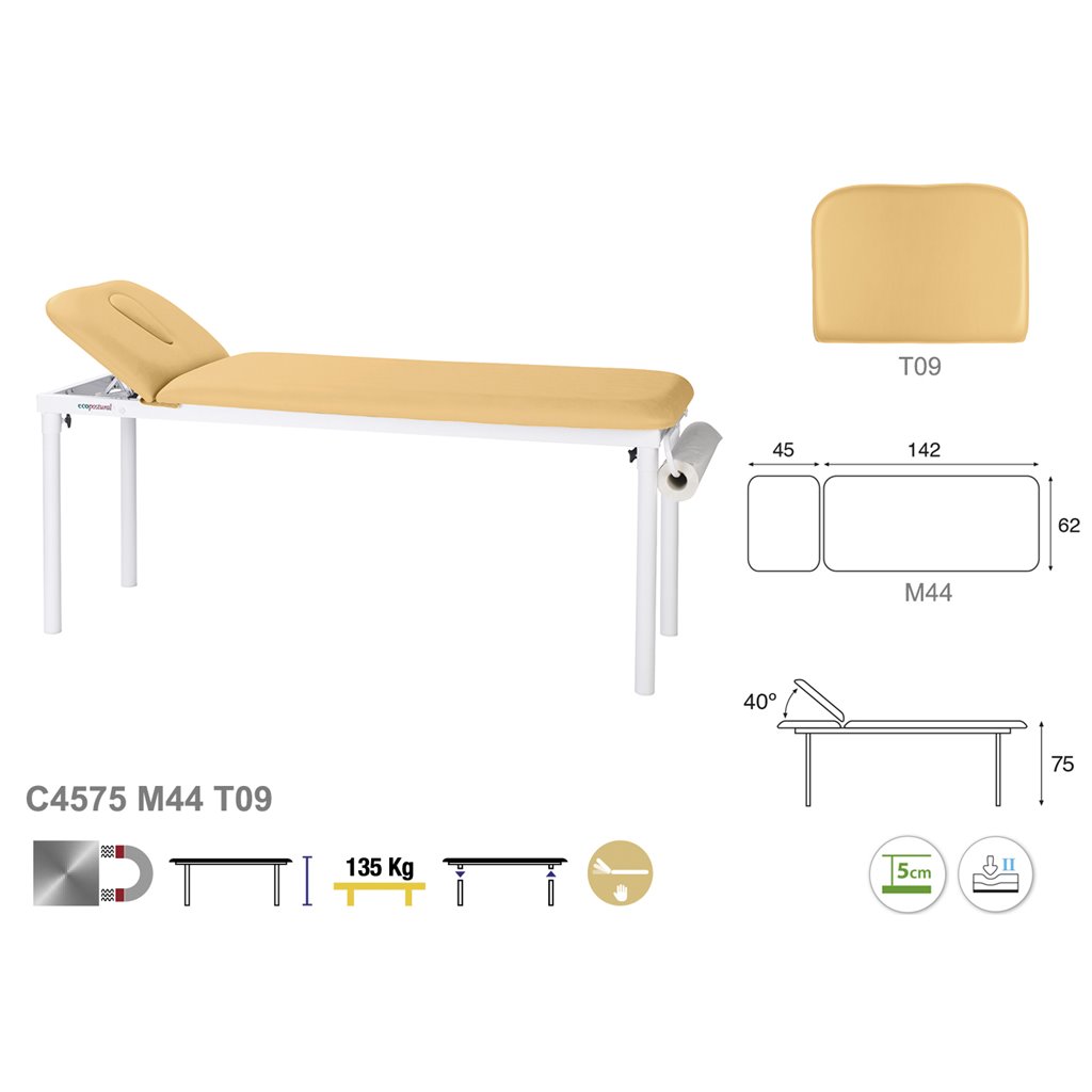 Therapieliege C4575 - Technische Details Ecopostural