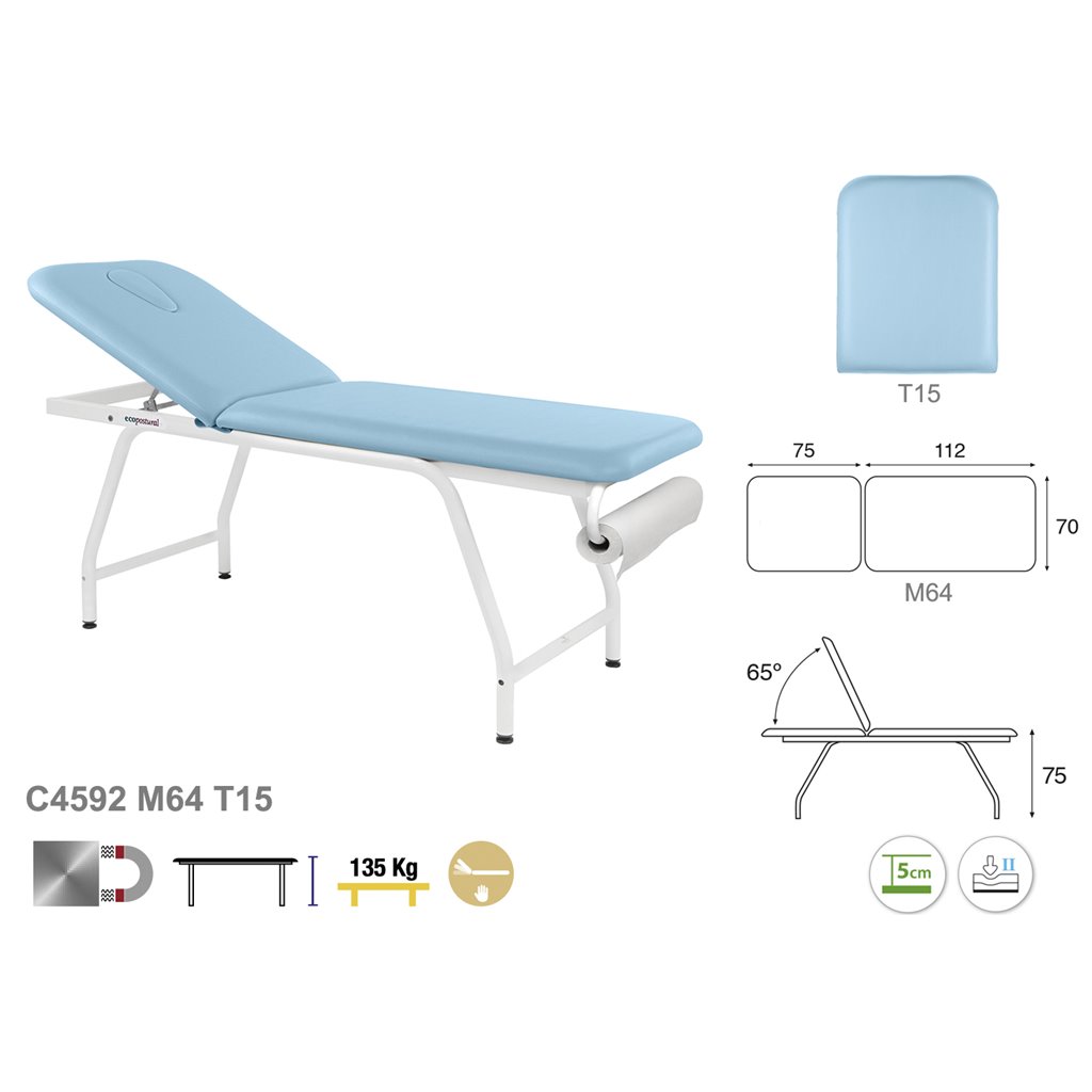 Untersuchungsliege & Therapieliege C4592 - Technische Details Ecopostural