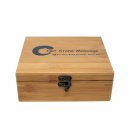 Hot Stone Massagestein-Set - 18-teilig mit Bambusbox