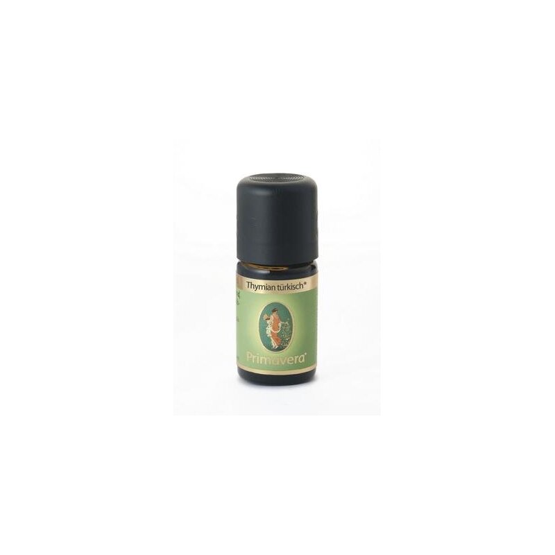 Primavera Bio ätherisches Öl Thymian Türkisch – 5 Ml Für Aromatherapie, Hautpflege & Raumbeduftung