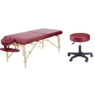 Massageliege Classic Set Pro mit Rollhocker - Clap Tzu